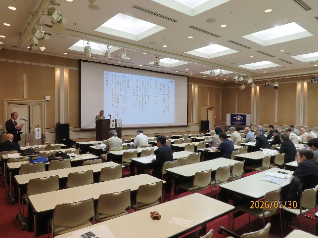 東京電機大学神奈川県支部令和8年度総会の総会議事（全景）
