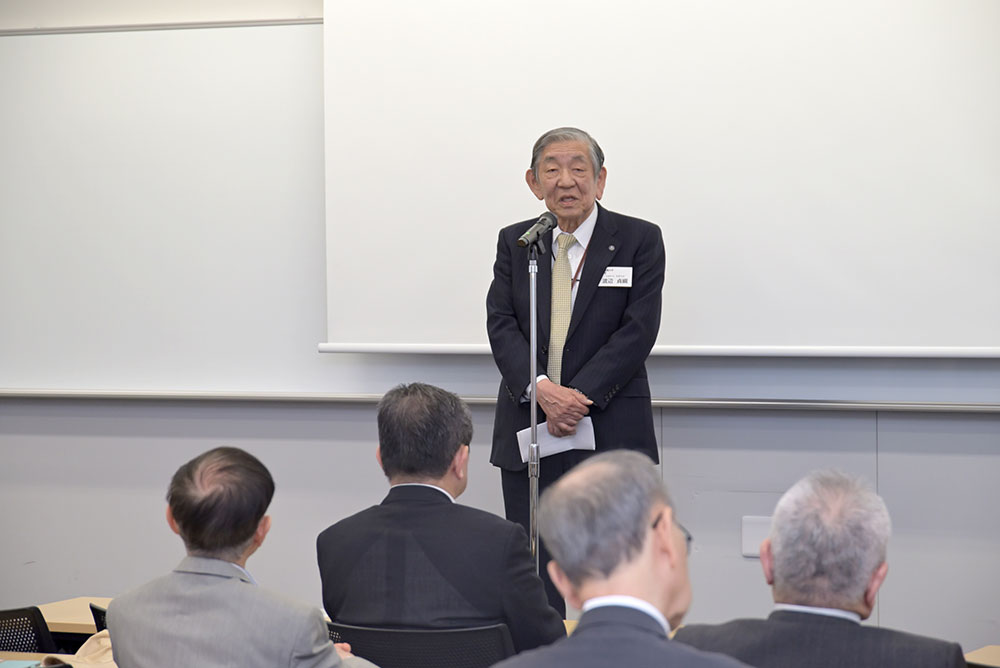 来賓挨拶・渡辺学園理事長