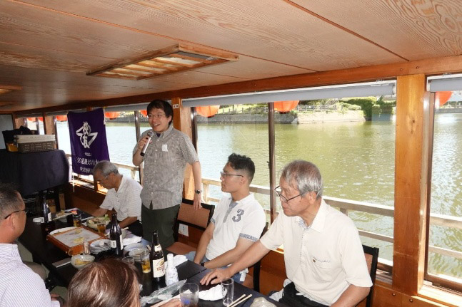 東京電機大学神奈川県支部令和8年度「屋形船納涼幹事会」開催報告の初参加者スピーチ