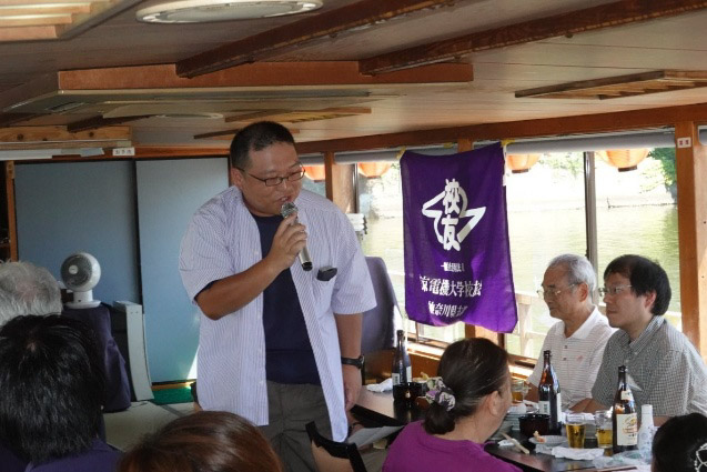 東京電機大学神奈川県支部令和8年度「屋形船納涼幹事会」開催報告の初参加者スピーチ